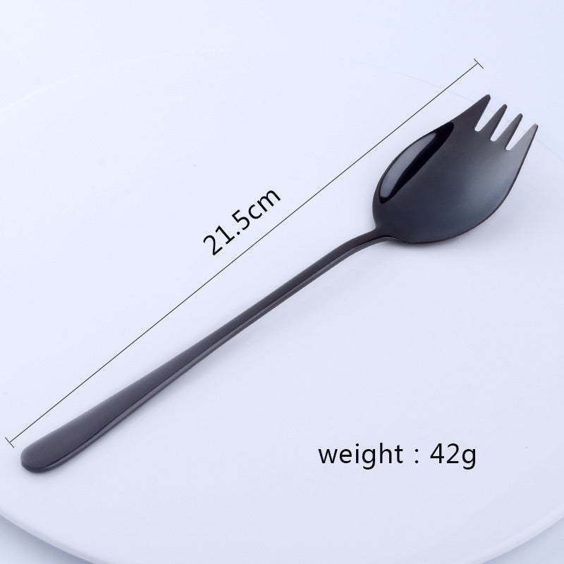 304 stainless steel thickened two-in-one spoon fork