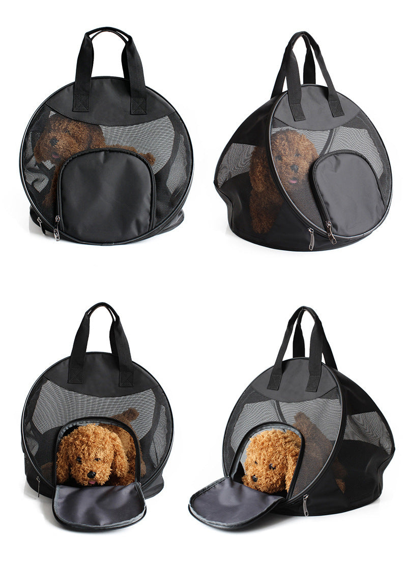 Portable breathable handbag for pets