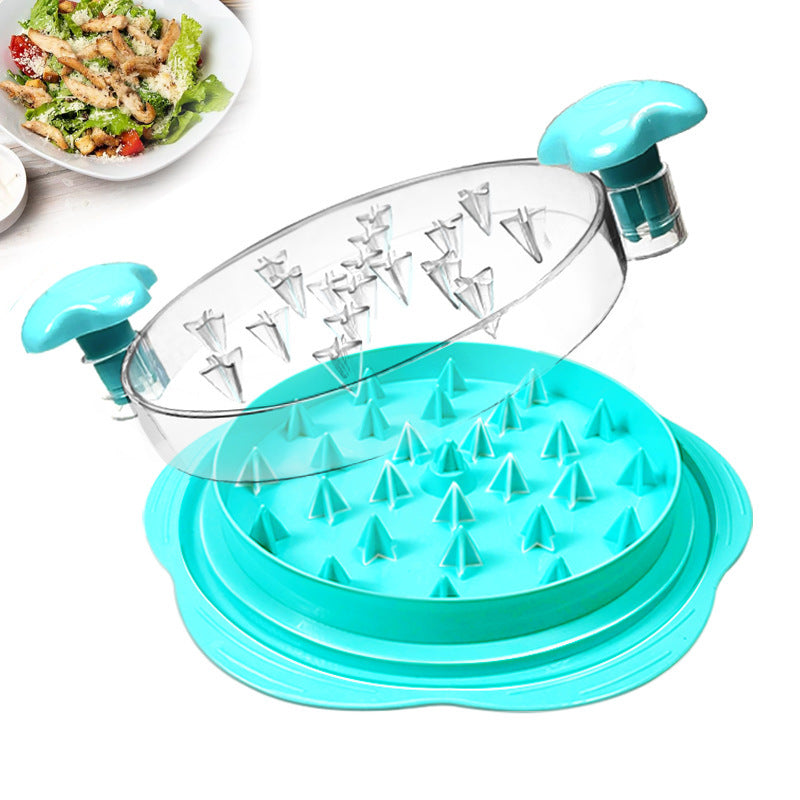 Chicken Shredder Chicken Shredder Tool Twist Stable Anti-Slip Meat Shredder Tool Twist Ergonomic Handle Meat Grinder Dishwasher-safe Transparent Lid Can Be Used As Pet Chicken Breast Separation