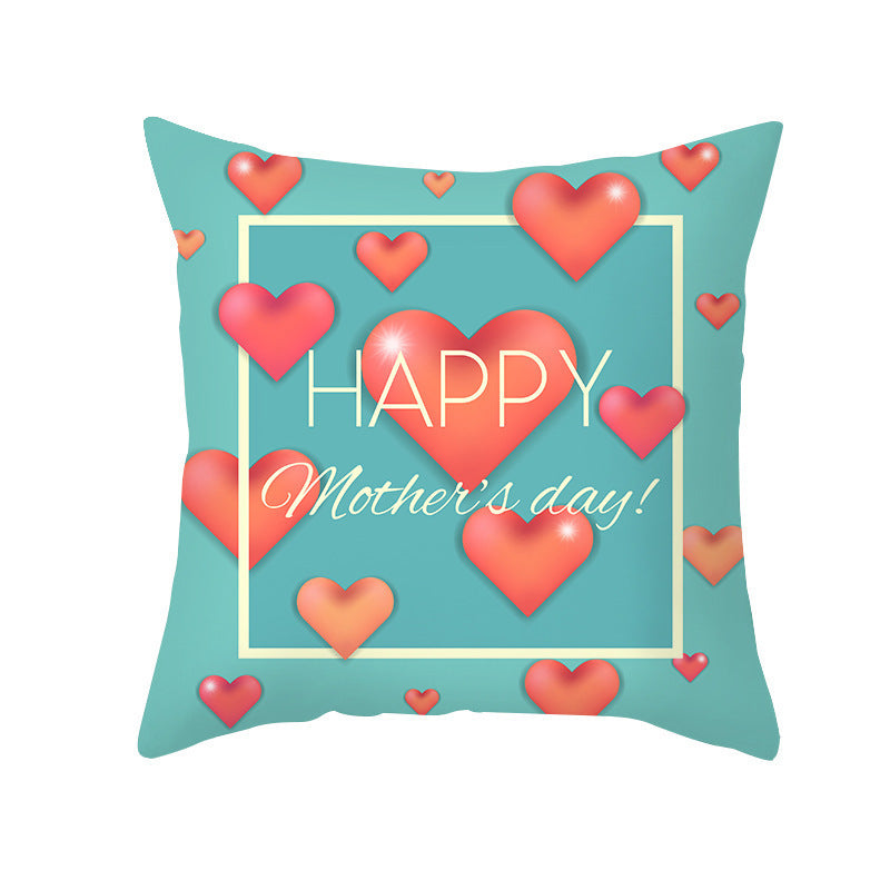 Nordic Mother's Day Pillowcase Peach Skin