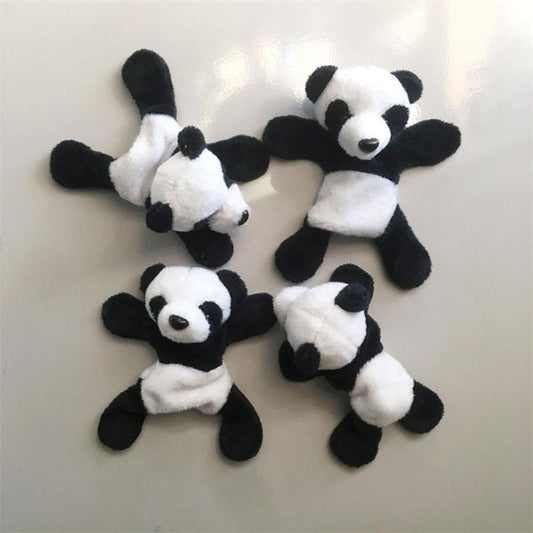 Soft Plush Panda Fridge Magnet Set of 6 pcs