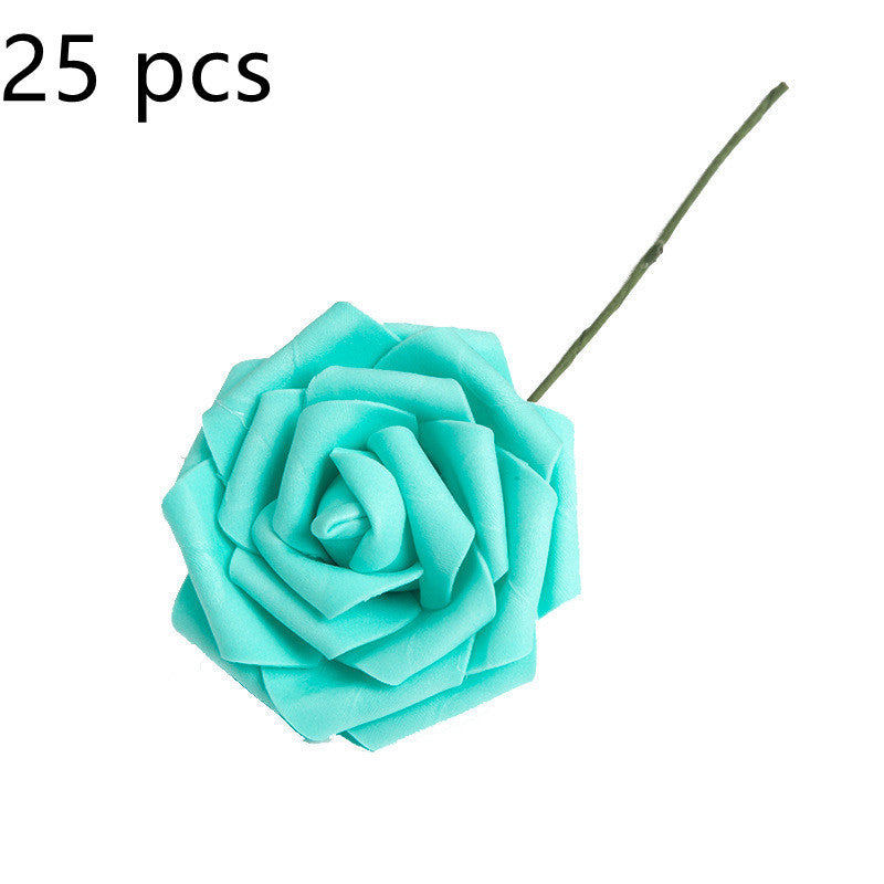 Artificial Flower 8CM PE Rose with Rod