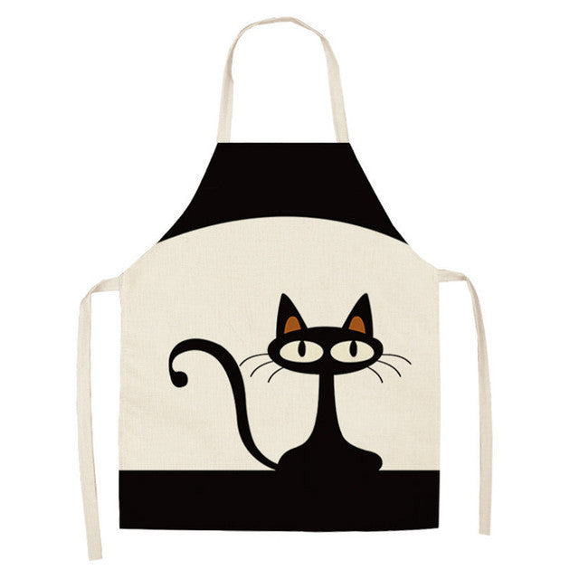 Cute Cartoon Cat In Apron