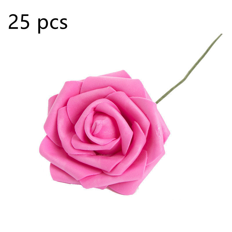 Artificial Flower 8CM PE Rose with Rod