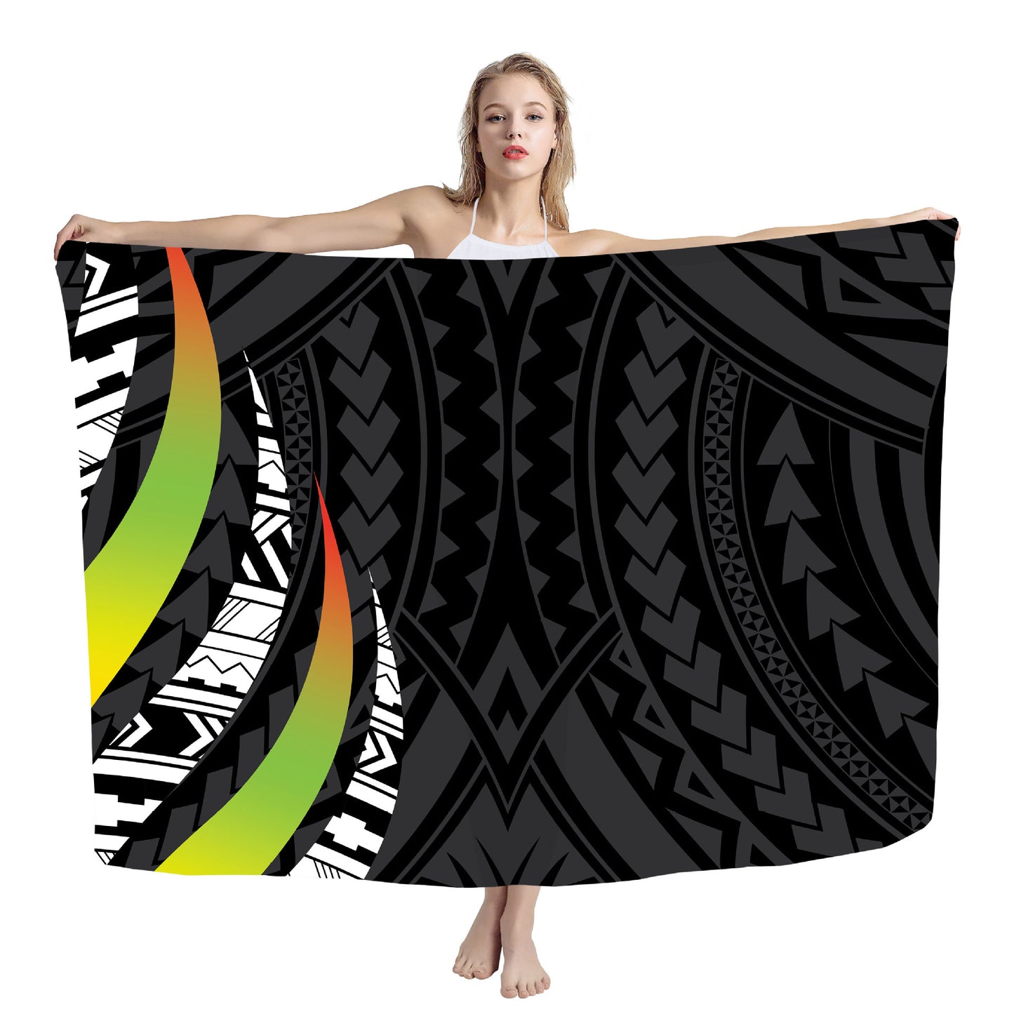 Cover Shawl Hawaiian Travel Beach Bath Towel Polynesian Seaside Quick-drying Wrap Yarn