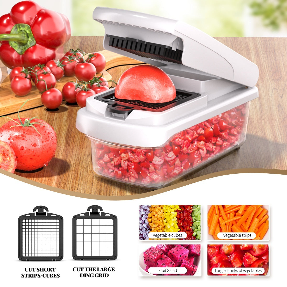 Household Multi-function Vegetable Chopper Kitchen 15-in-one