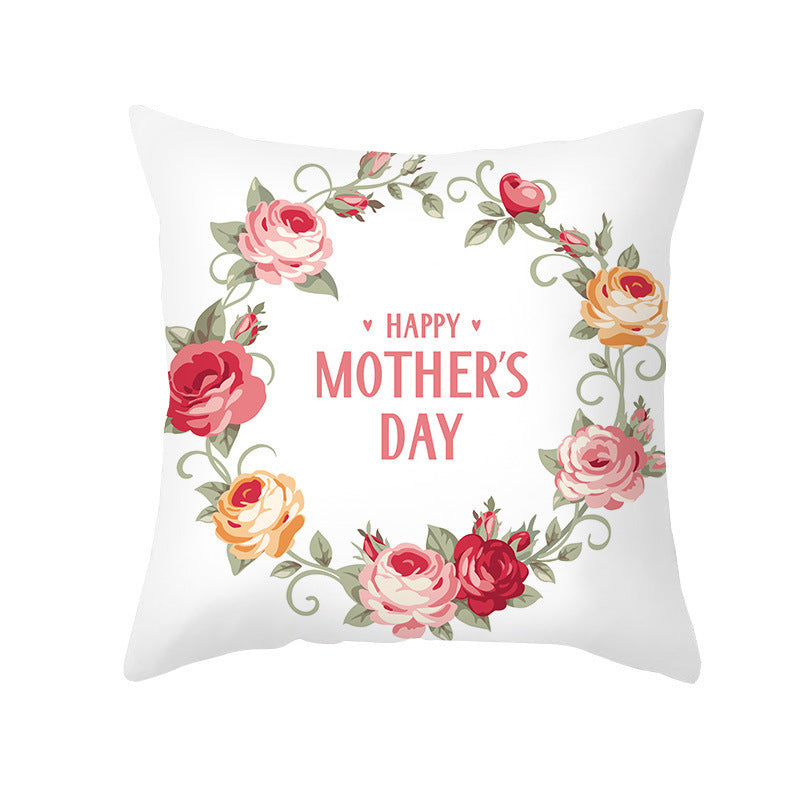 Nordic Mother's Day Pillowcase Peach Skin