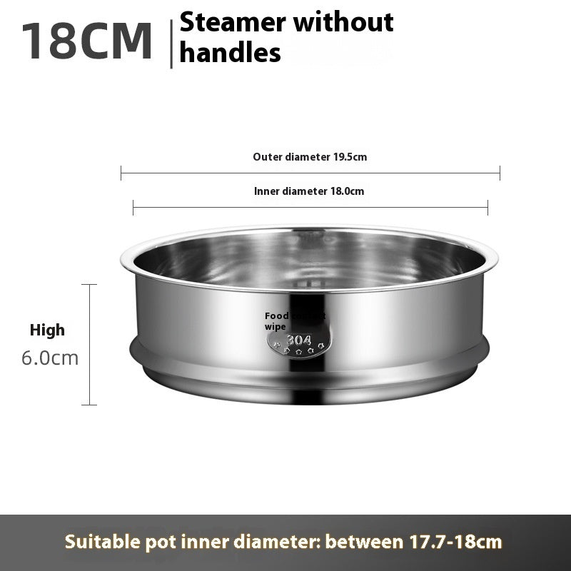 Electric Caldron Universal Steaming Rack 304 Stainless Steel Steamer With Handle