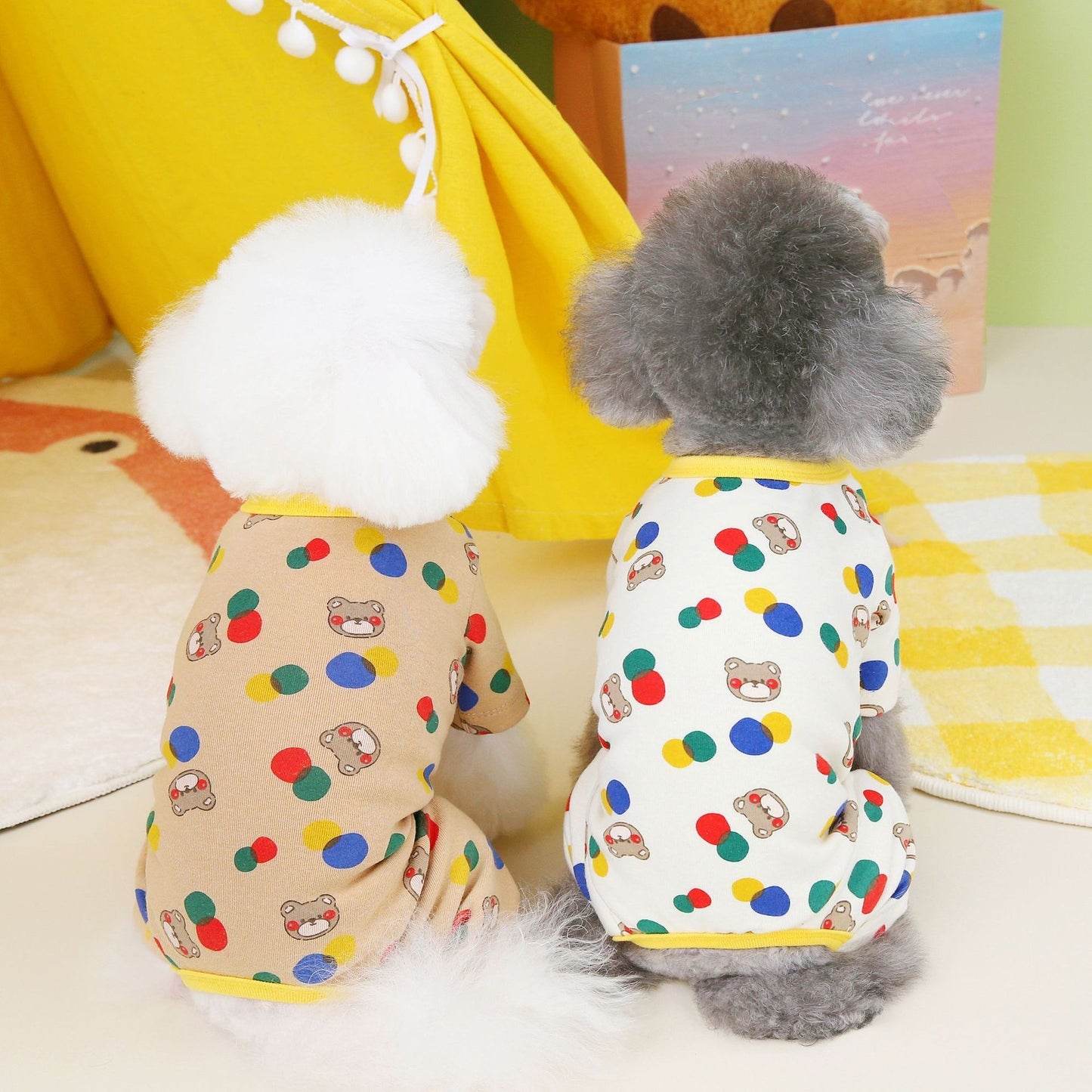 Dog Pet Clothes Colorful Ball Bear