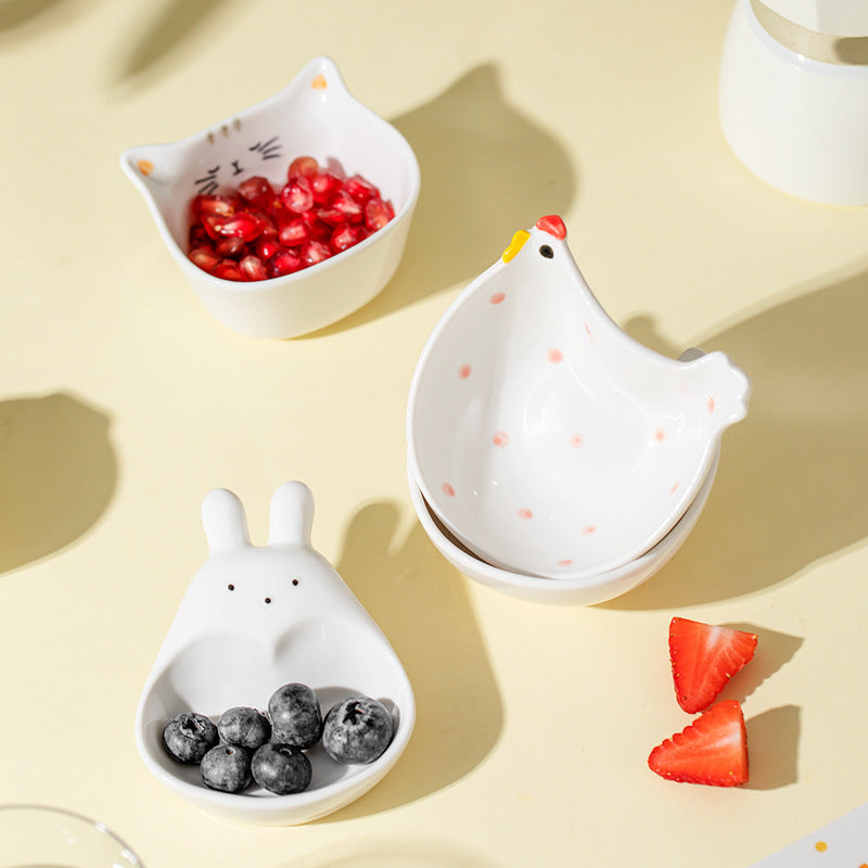 Home Creative Ceramic Plate Animals