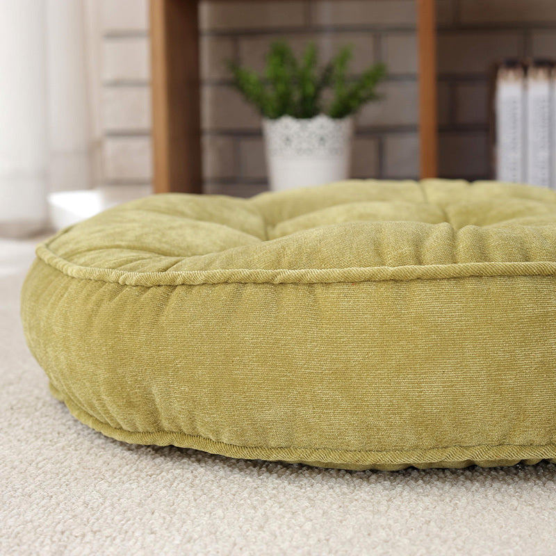 Corduroy solid color padded cushion