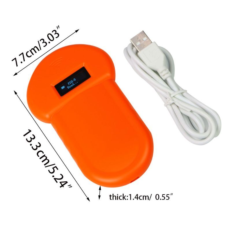 134.2khz Dog Chip Reader Animal ID Association Scanner Reading Distance 12cm