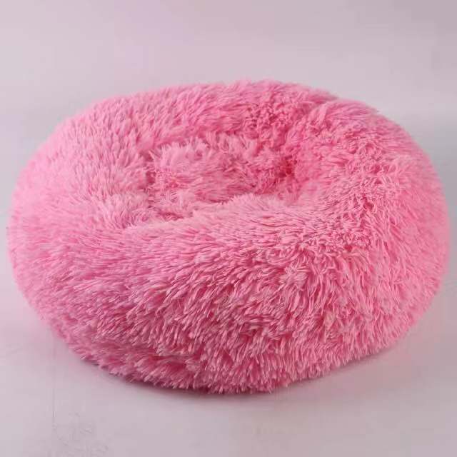 Round plush kennel