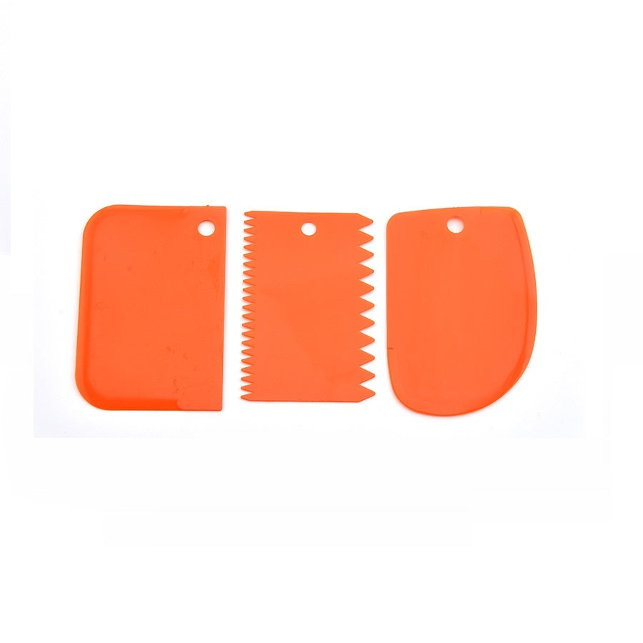 Spot Three-Piece Color Plastic Tool Scraper