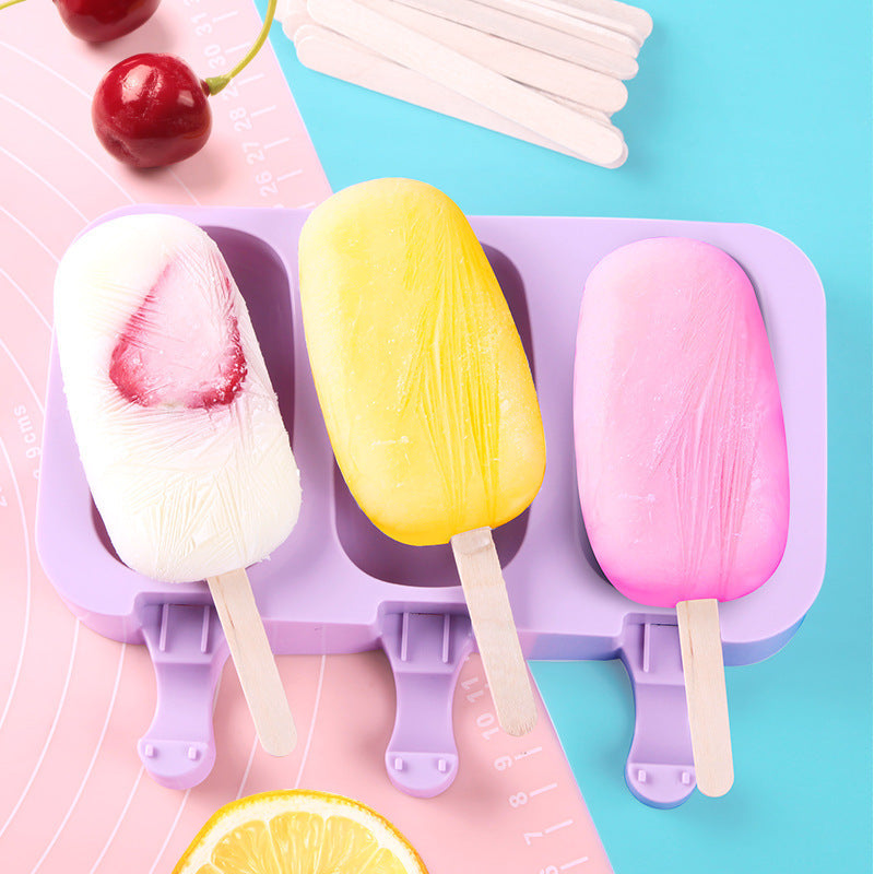 Silicone mould for ice cream household