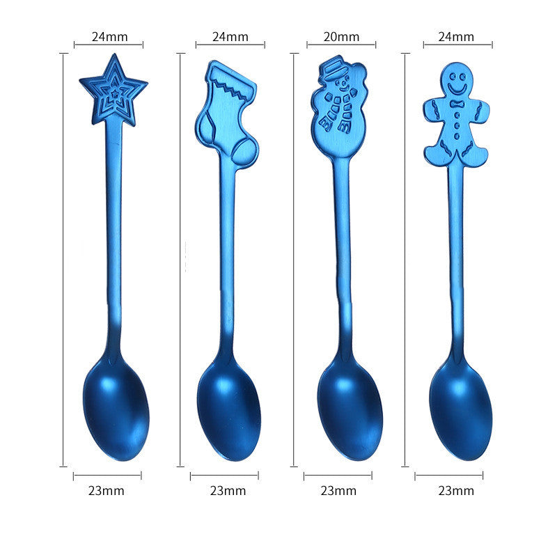 Cartoon spoon Christmas spoon gift cutlery set