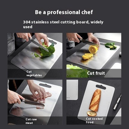 Household Stainless Steel Cutting Board Cut Vegetables