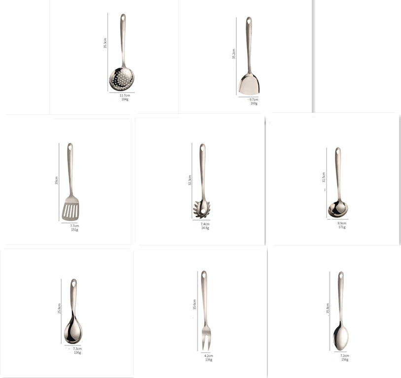 Thickened 430 Stainless Steel Kitchen Utensils