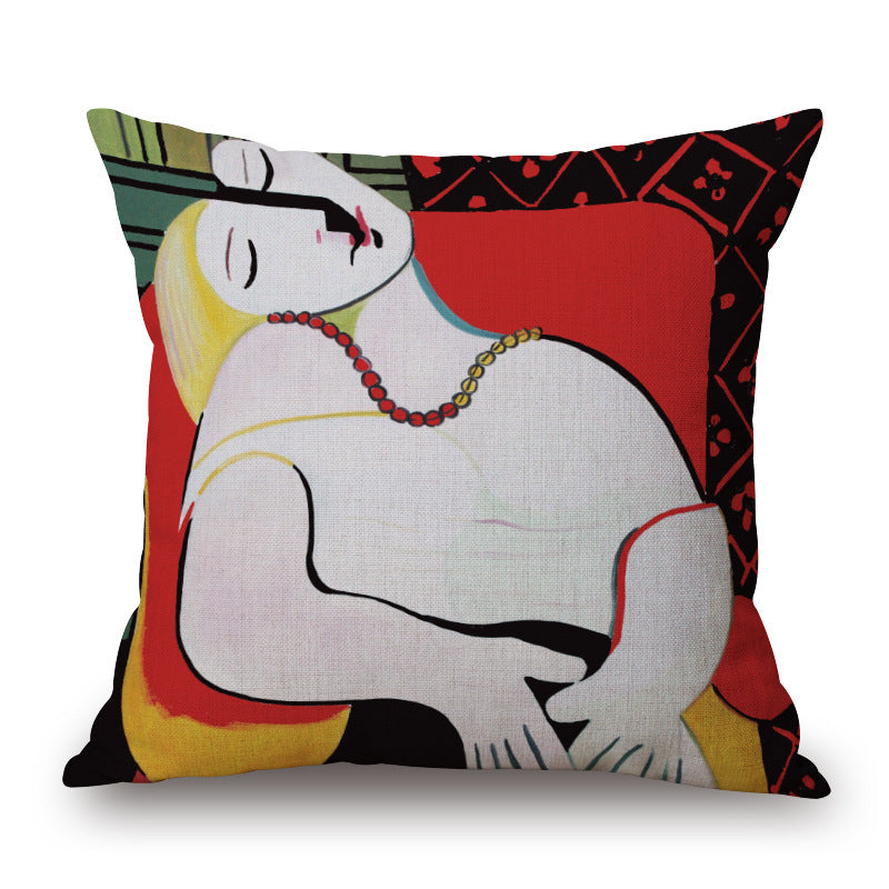 Picasso painting print pillowcase