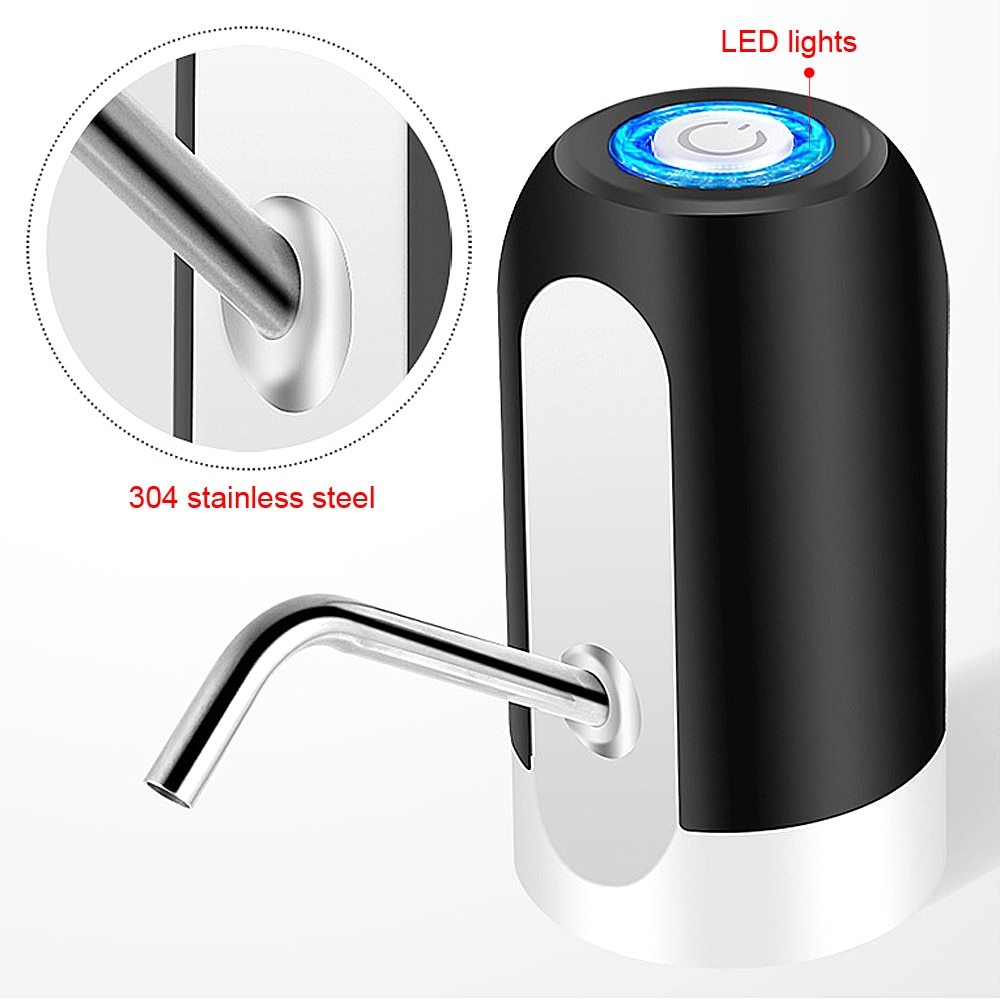 Automatic Electric Drinking Water Bottle Pumps USB Charging With Switching Smart Water Pumping Device Home Appliance