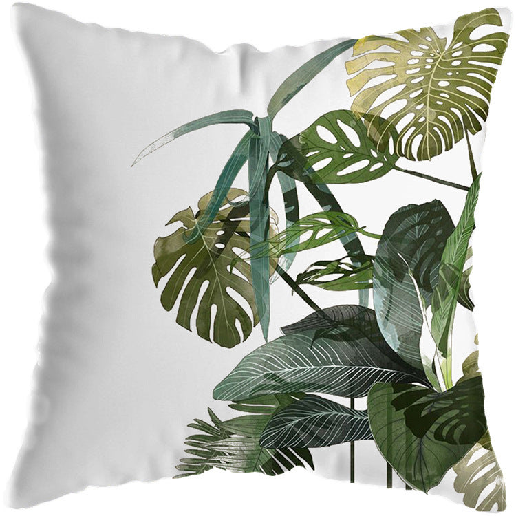 Tropical Plant Cushion Cover Living Room Sofa