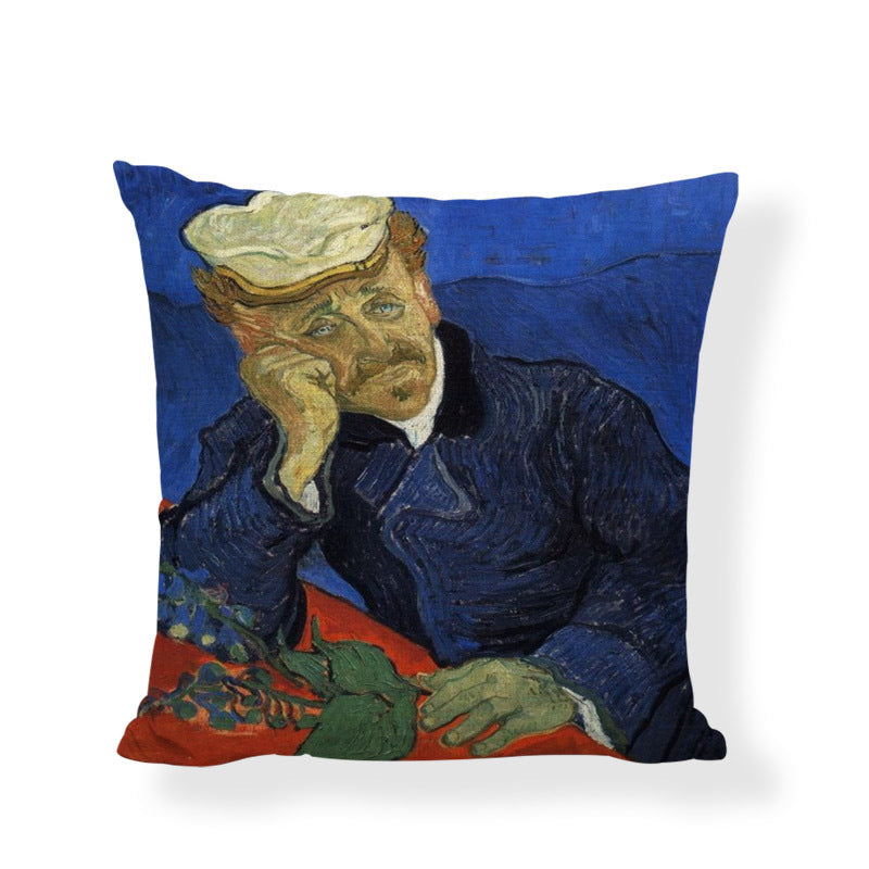 Famous painting cushion cover