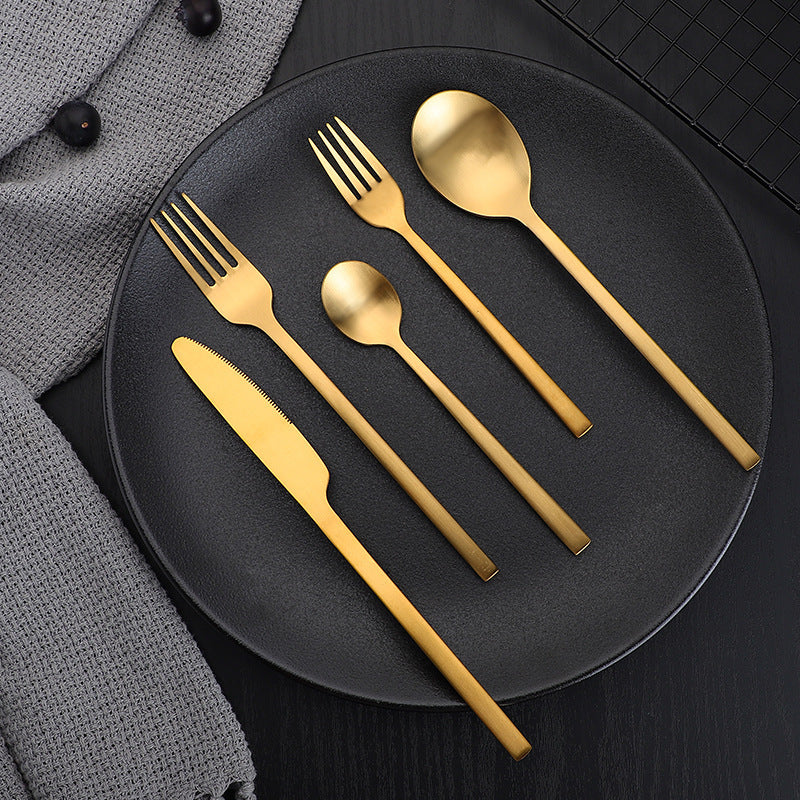 Stainless Steel Cutlery Set Matte Cutlery Thickened