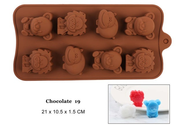 Silicone Chocolate Mold 29 Shapes Chocolate Baking Tools Non-stick Silicone Cake Mold