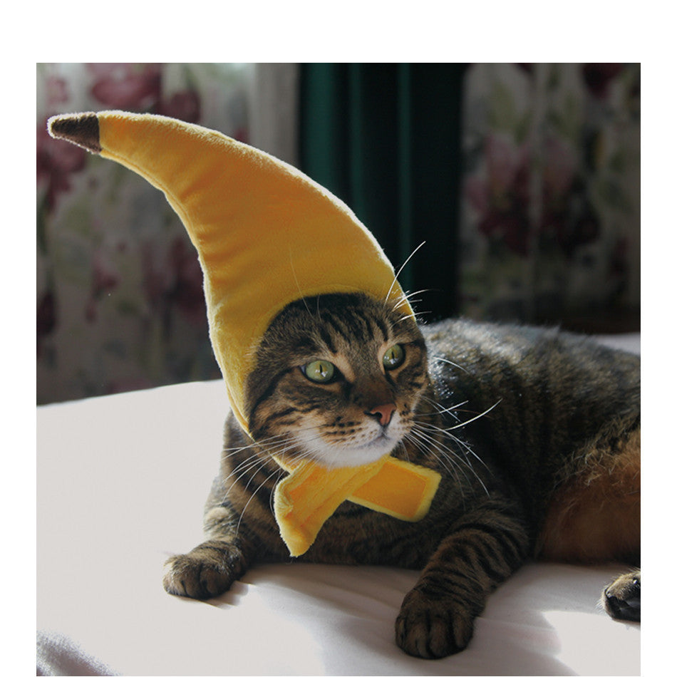 Creative design banana pet hat