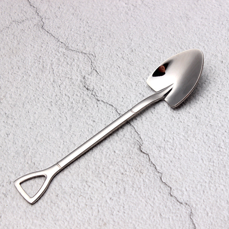 Stainless steel spade dessert fork spoon multicolor