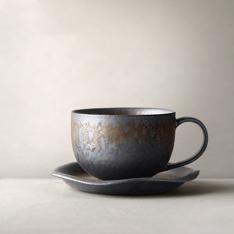 Vintage stoneware coffee cup