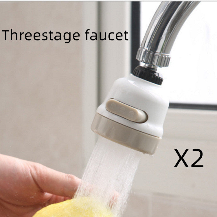 Three-speed Adjustment Tap Splash-proof Filter Kitchen Sprinkler Water Saver