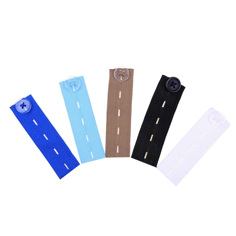 Elastic Adjustable Trousers With Extended Elastic Buckle