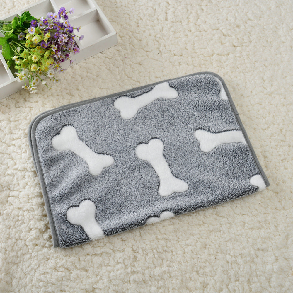 Dog Kennel Coral Fleece Blanket