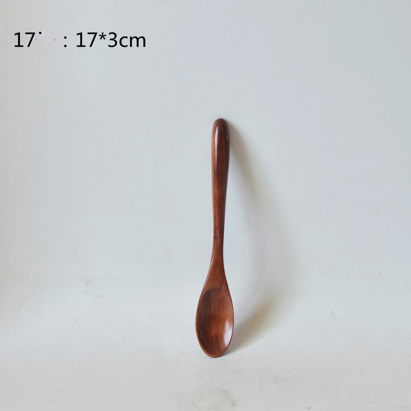 Small Customized Lettering Japanese Children Wooden Soup Spoon