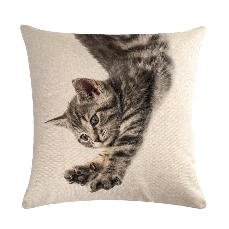 Cute cat hug pillowcase