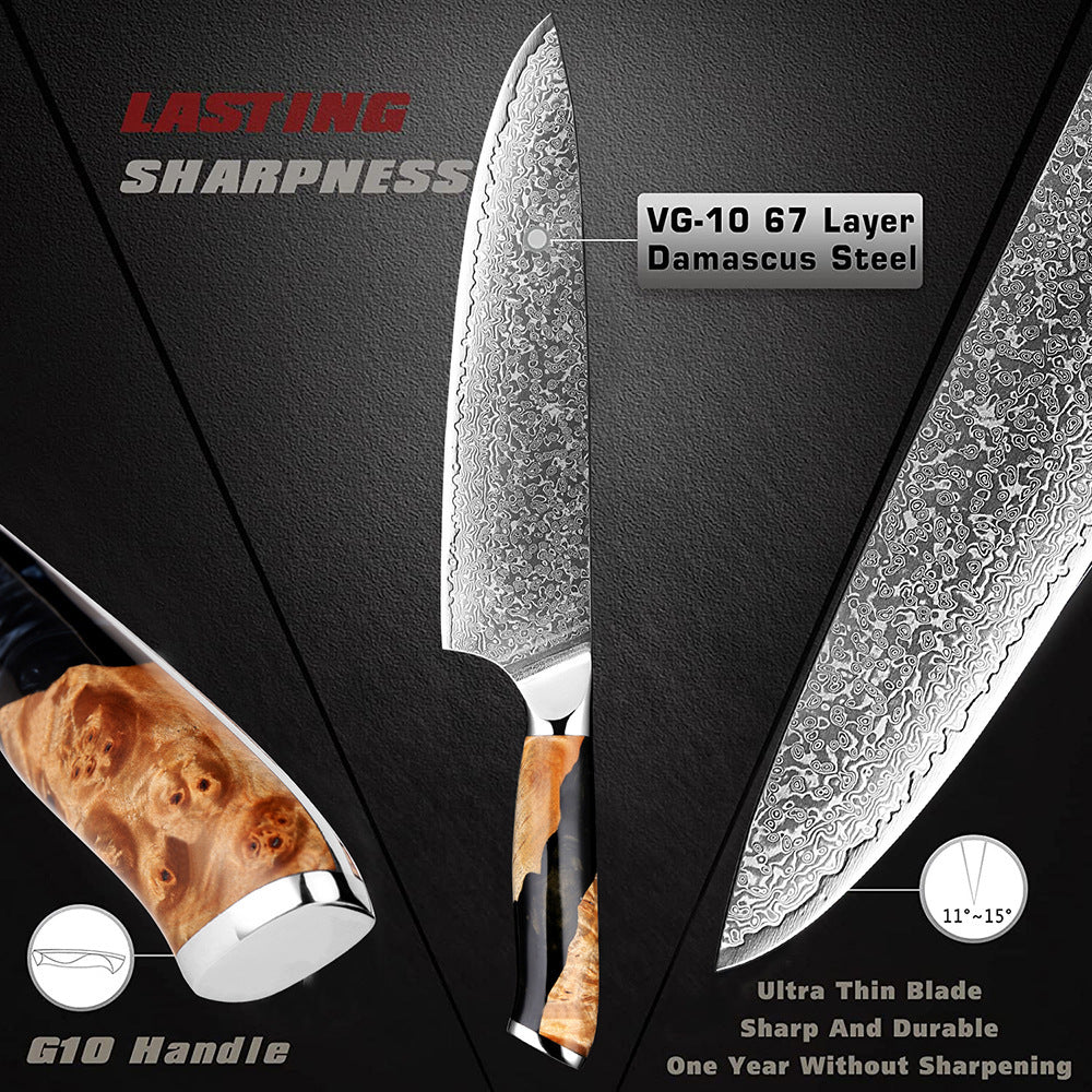 Damascus Steel Chef Knife Kitchen Professional Knives