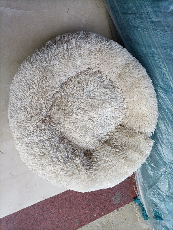 Thick Plush Round Pet Kennel