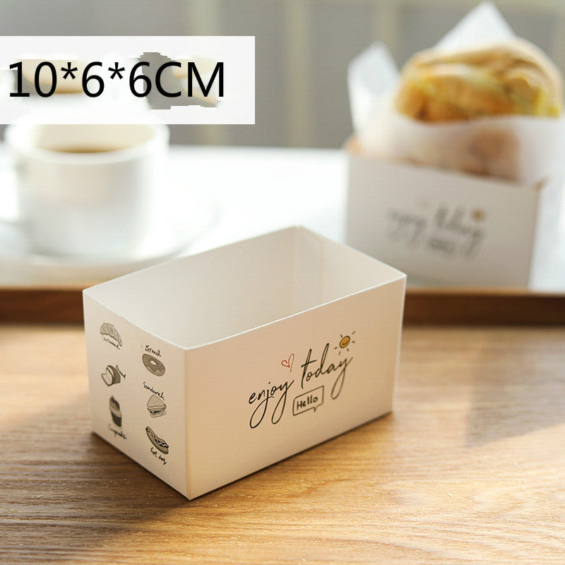 Sandwich Packaging Box Toast Bread Carton Burger Box