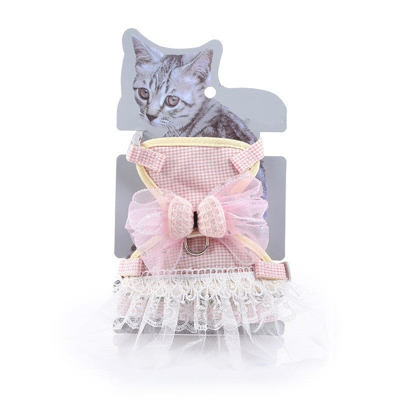 Pet Tie Lace Princess Dress