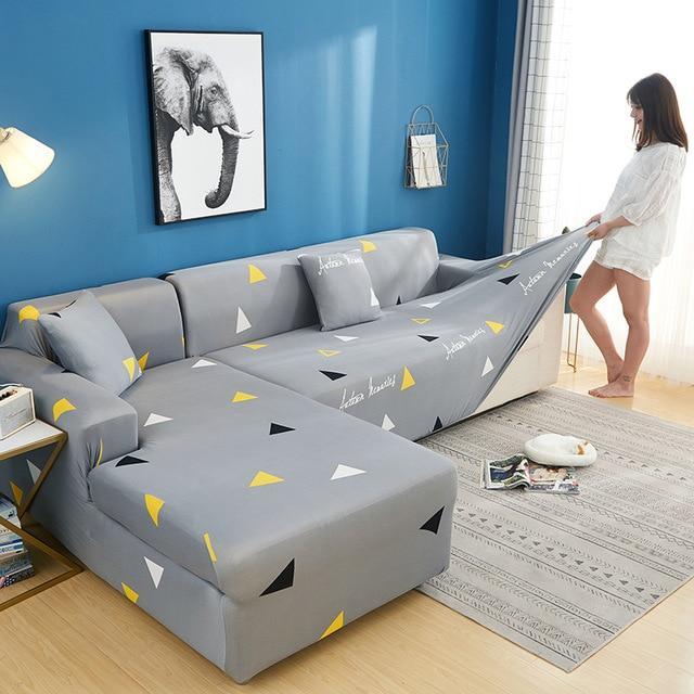 Modern Stretch Kaleidoscope Fabric Sofa Cover