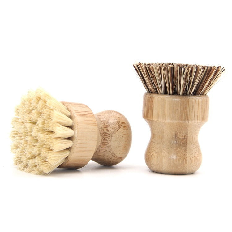 Short handle round dish washing brush