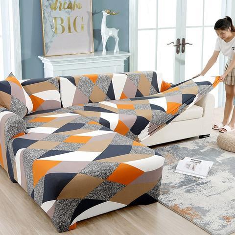 Modern Stretch Kaleidoscope Fabric Sofa Cover