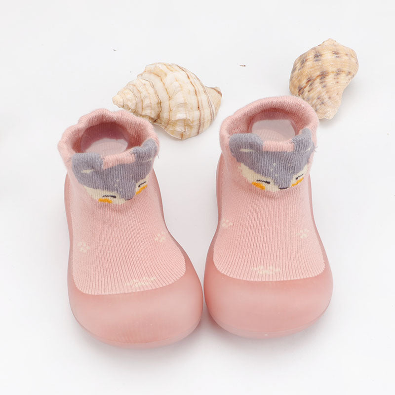 Children's Toddler Step Soft Bottom Non-slip Cartoon Cotton Baby Shoes