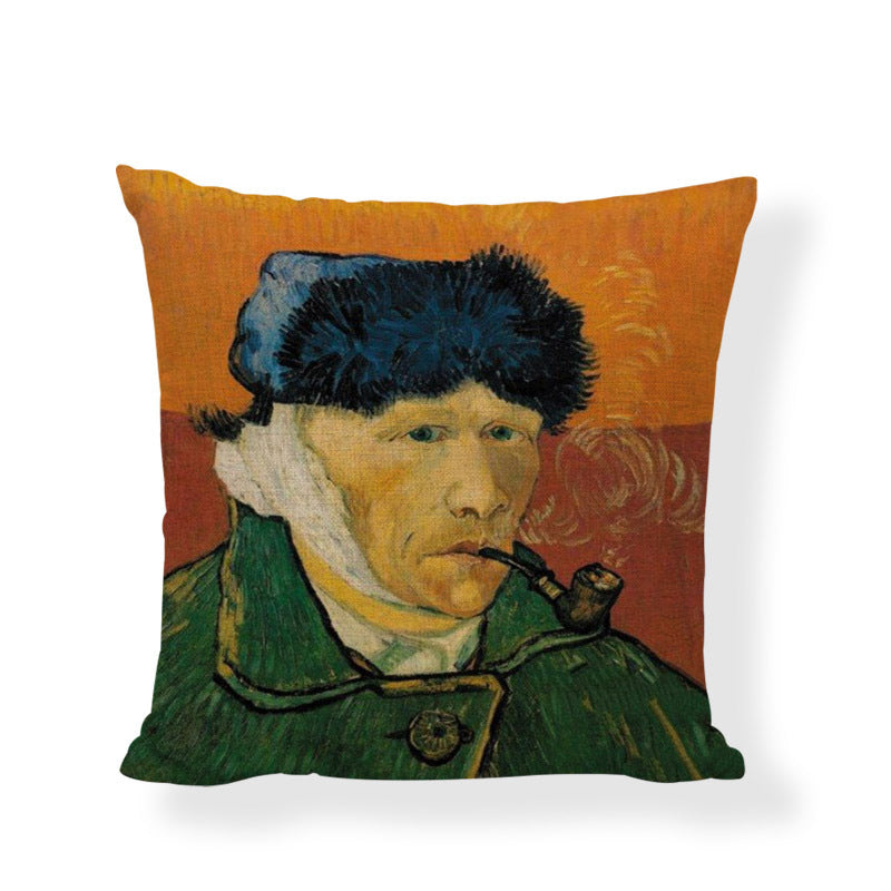 Famous painting cushion cover