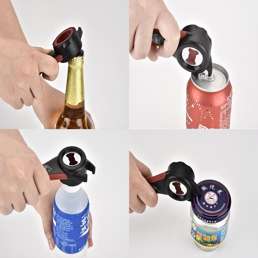 5 in 1 Creative Multifunction Stainless Steel Can Opener Beer Bottle Opener