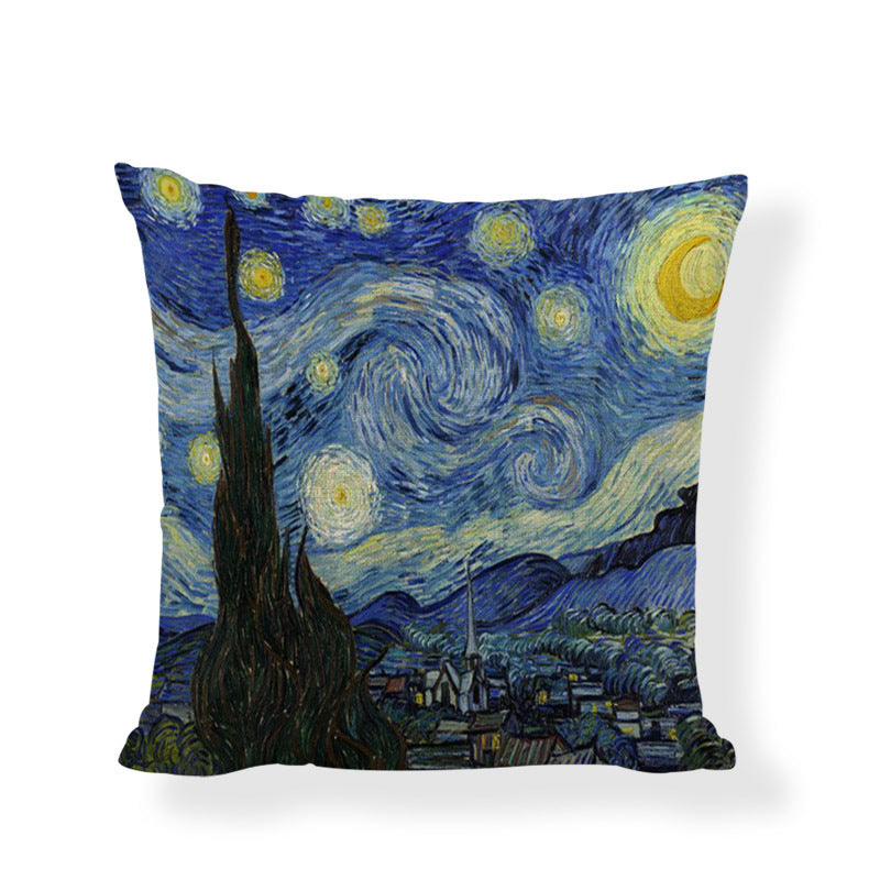 Famous painting cushion cover