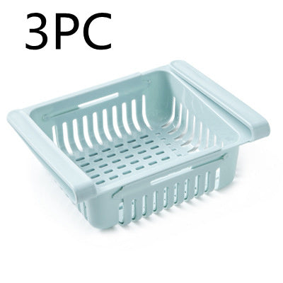 Refrigerator Storage Basket Stretchable Multifunction Kitchen Refrigerator Storage Box