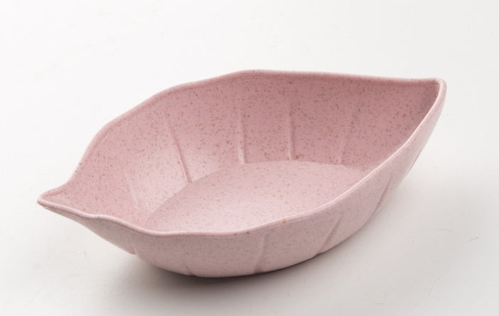 Leaves Shape Baby Kids Dish Bowl Wheat Straw Soy Sauce Dish Rice Bowl Plate Sub - plate Japanese Tableware Food Container