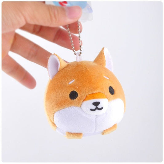 Cartoon Plush Shiba Inu Doll Pendant Keychain